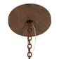 Meyda Lighting Obsidian 60" 12-Light Rusty Nail Pendant Light With Amber Siena Idalight Shade