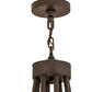 Meyda Lighting Octavia 36" 8-Light Cajun Spice Chandelier With Beige Botticino Idalight Shade Glass