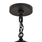 Meyda Lighting Octavia 37" 6-Light Blackwash Chandelier With White Statuario Idalight Shade Glass