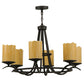 Meyda Lighting Octavia 39" 6-Light Oil Rubbed Bronze Chandelier With Tawnyrock Idalight Shade