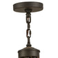 Meyda Lighting Octavia 39" 6-Light Oil Rubbed Bronze Chandelier With Tawnyrock Idalight Shade