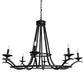 Meyda Lighting Octavia 48" 8-Light Blackwash Chandelier