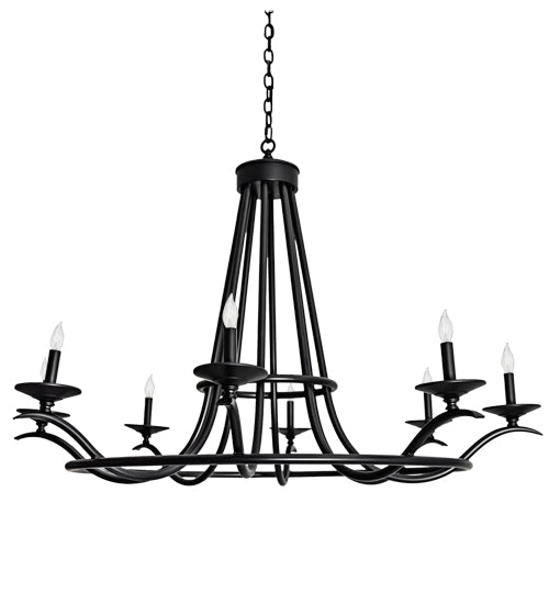 Meyda Lighting Octavia 48" 8-Light Blackwash Chandelier