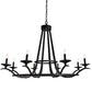 Meyda Lighting Octavia 48" 8-Light Blackwash Chandelier