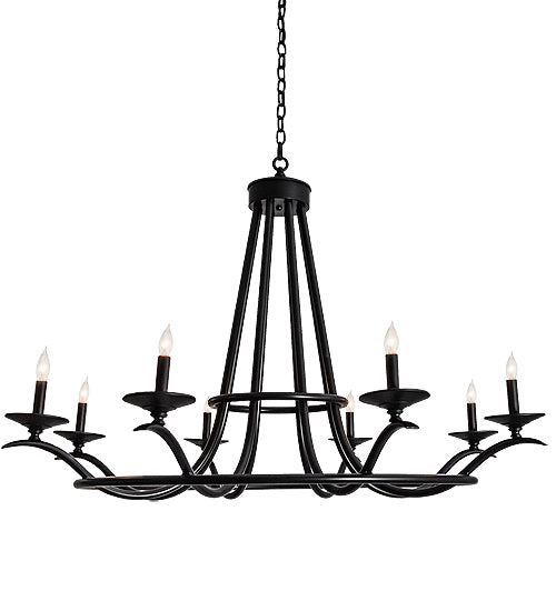 Meyda Lighting Octavia 48" 8-Light Blackwash Chandelier