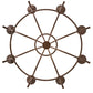 Meyda Lighting Octavia 48" 8-Light Cortez Gold Chandelier With Ivory Faux Candlelight