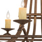 Meyda Lighting Octavia 48" 8-Light Cortez Gold Chandelier With Ivory Faux Candlelight