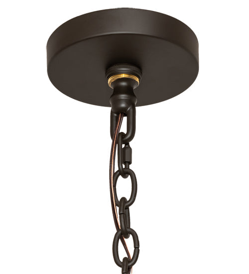 Meyda Lighting Octavia 48" 8-Light Oil Rubbed Bronze Chandelier With Ivory Faux Candlelight
