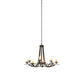 Meyda Lighting Octavia 48" 8-Light Oil Rubbed Bronze Chandelier With Ivory Faux Candlelight