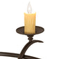 Meyda Lighting Octavia 48" 8-Light Oil Rubbed Bronze Chandelier With Ivory Faux Candlelight