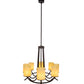 Meyda Lighting Octavia 48" 8-Light Oil Rubbed Bronze Chandelier With Sahara Taupe Idalight Cylindres Shade