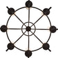 Meyda Lighting Octavia 48" 8-Light Oil Rubbed Bronze Chandelier With White Statuario Idalight Shade