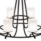 Meyda Lighting Octavia 48" 8-Light Oil Rubbed Bronze Chandelier With White Statuario Idalight Shade