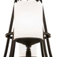 Meyda Lighting Octavia 48" 8-Light Oil Rubbed Bronze Chandelier With White Statuario Idalight Shade