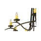 Meyda Lighting Octavia 58" 10-Light Timeless Bronze Chandelier With Amber Faux Candlelight