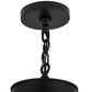 Meyda Lighting Octavia 78" 15-Light 2-Tier Blackwash Chandelier With White Statuario Idalight Shade Glass