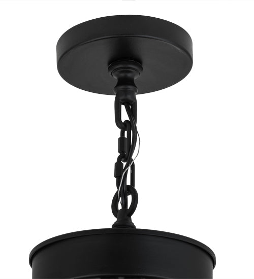 Meyda Lighting Octavia 78" 15-Light 2-Tier Blackwash Chandelier With White Statuario Idalight Shade Glass