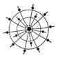 Meyda Lighting Octavia 78" 15-Light Cajun Spice Chandelier With Frosted Clear Shade Glass