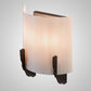 Meyda Lighting Octavia 8" 2-Light Oil Rubbed Bronze Wall Sconce With Whitestone Idalight Shade