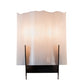 Meyda Lighting Octavia 8" 2-Light Oil Rubbed Bronze Wall Sconce With Whitestone Idalight Shade