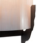 Meyda Lighting Octavia 8" 2-Light Oil Rubbed Bronze Wall Sconce With Whitestone Idalight Shade