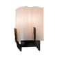 Meyda Lighting Octavia 8" 2-Light Oil Rubbed Bronze Wall Sconce With Whitestone Idalight Shade