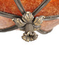 Meyda Lighting Old London 26" 3-Light Timeless Bronze Inverted Pendant Light With Amber Mica Shade Glass