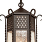 Meyda Lighting Old London 28667 10" 3-Light Cafe Noir Wall Sconce With Clear Seeded Shade Glass