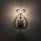 Meyda Lighting Olivia 6" Antique Silver Wall Sconce