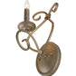 Meyda Lighting Olivia 6" Antique Silver Wall Sconce