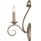 Meyda Lighting Olivia 6" Antique Silver Wall Sconce