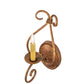 Meyda Lighting Olivia 6" Autumn Leaf Wall Sconce With Faux Candlelight