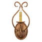 Meyda Lighting Olivia 6" Autumn Leaf Wall Sconce With Faux Candlelight