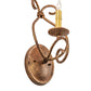 Meyda Lighting Olivia 6" Autumn Leaf Wall Sconce With Faux Candlelight