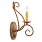 Meyda Lighting Olivia 6" Autumn Leaf Wall Sconce With Faux Candlelight