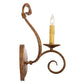 Meyda Lighting Olivia 6" Autumn Leaf Wall Sconce With Faux Candlelight