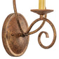 Meyda Lighting Olivia 6" Autumn Leaf Wall Sconce With Faux Candlelight