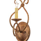 Meyda Lighting Olivia 6" Autumn Leaf Wall Sconce With Faux Candlelight