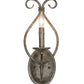 Meyda Lighting Olivia 6" Corinth Wall Sconce With Amber Faux Candlelight