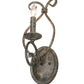 Meyda Lighting Olivia 6" Corinth Wall Sconce With Amber Faux Candlelight