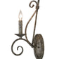 Meyda Lighting Olivia 6" Corinth Wall Sconce With Amber Faux Candlelight