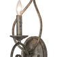 Meyda Lighting Olivia 6" Corinth Wall Sconce With Amber Faux Candlelight