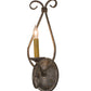 Meyda Lighting Olivia 6" Corinth Wall Sconce With Ivory Faux Candlelight