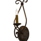 Meyda Lighting Olivia 6" Corinth Wall Sconce With Ivory Faux Candlelight