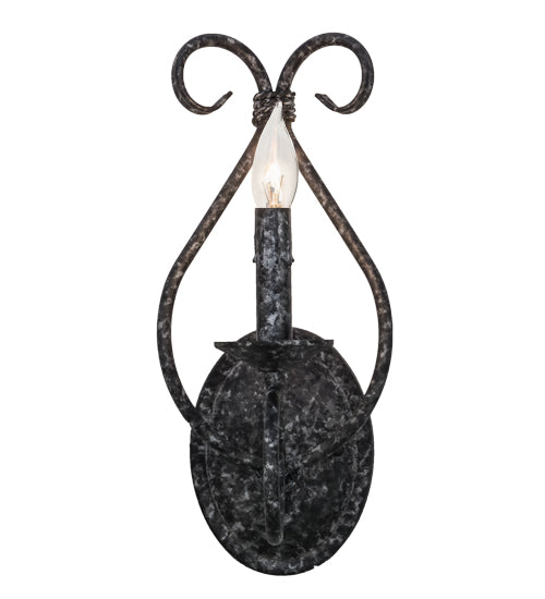 Meyda Lighting Olivia 6" Graphite Pewter Wall Sconce