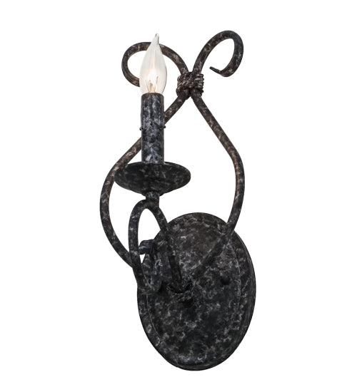 Meyda Lighting Olivia 6" Graphite Pewter Wall Sconce