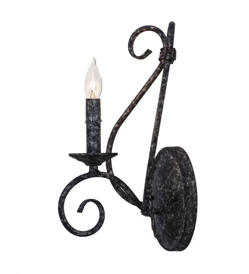 Meyda Lighting Olivia 6" Graphite Pewter Wall Sconce