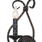 Meyda Lighting Olivia 6" Graphite Pewter Wall Sconce