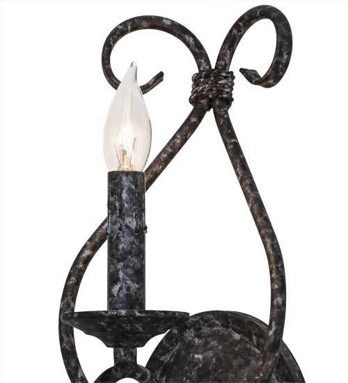 Meyda Lighting Olivia 6" Graphite Pewter Wall Sconce
