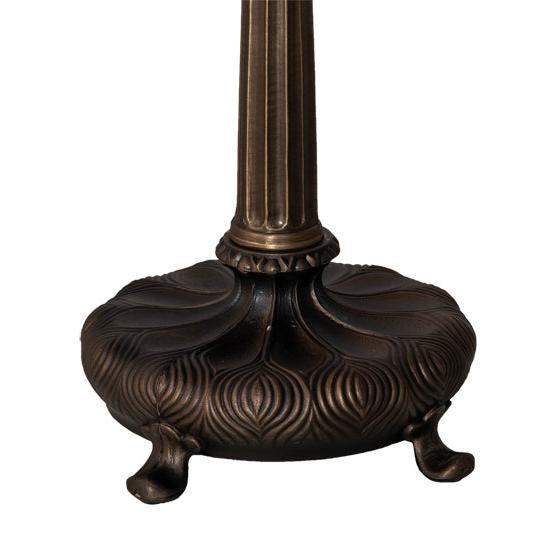 Meyda Lighting Onion 21" Mahogany Bronze Quad Footed Table Lamp Base